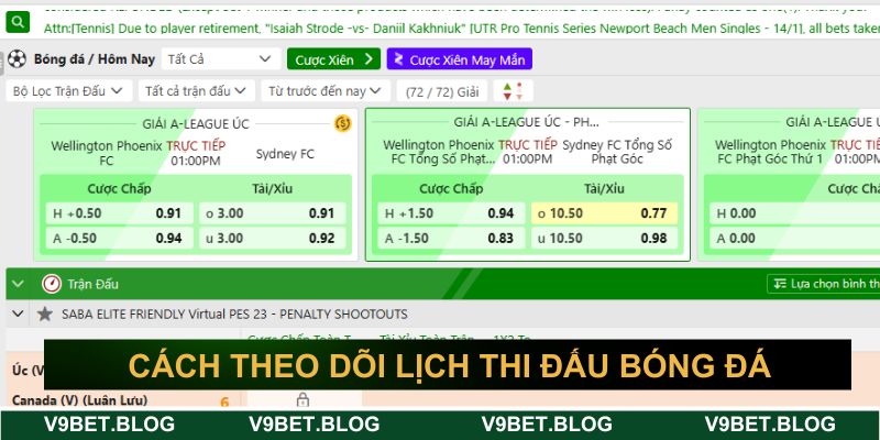 Hướng dẫn cách xem lịch thi đấu đơn giản Hướng dẫn cách xem lịch thi đấu đơn giản