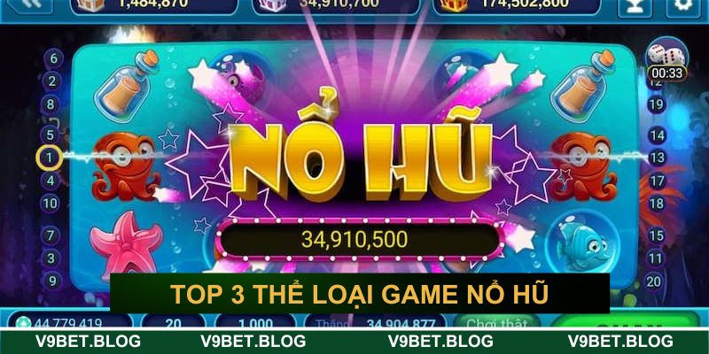 Top 3 thể loại game nổ hũ Top 3 thể loại game nổ hũ