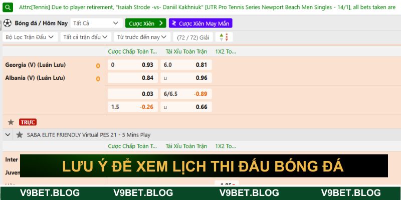 Chú ý khi anh em xem lịch thi đấu bóng đá hôm nay Chú ý khi anh em xem lịch thi đấu bóng đá hôm nay
