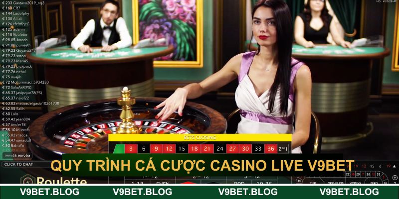 Quy trình cá cược Casino Live tại V9bet Quy trình cá cược Casino Live tại V9bet